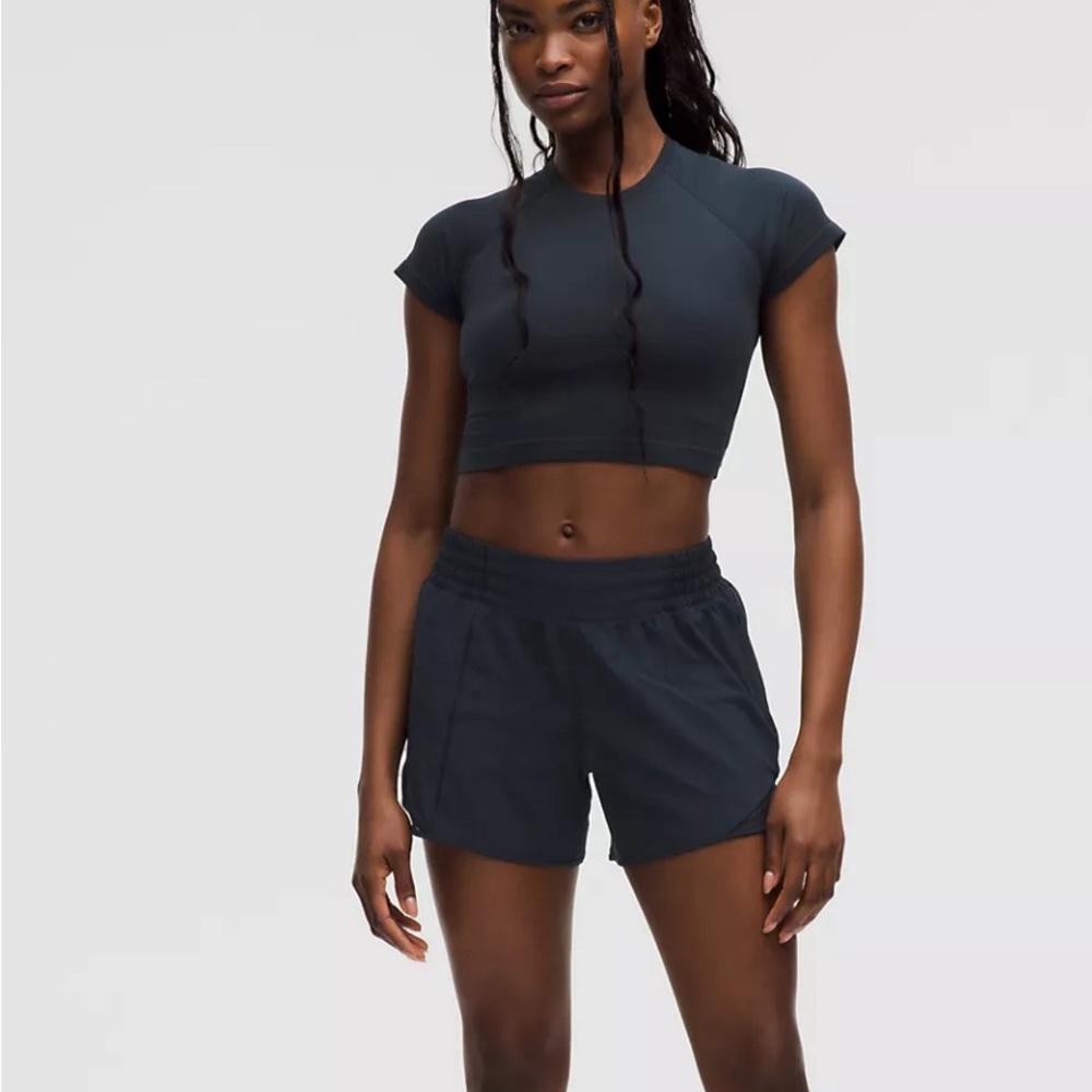 Lululemon Navy Hotty Hot Shorts